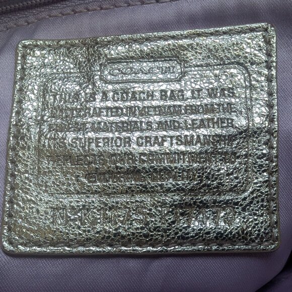 Coach, Tartan Plaid Cream Lavender Grey Signature Fabric Crossbody Bag - Picture 14 of 16